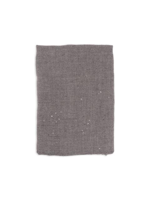 Brunello Cucinelli sequin-embellished frayed scarf