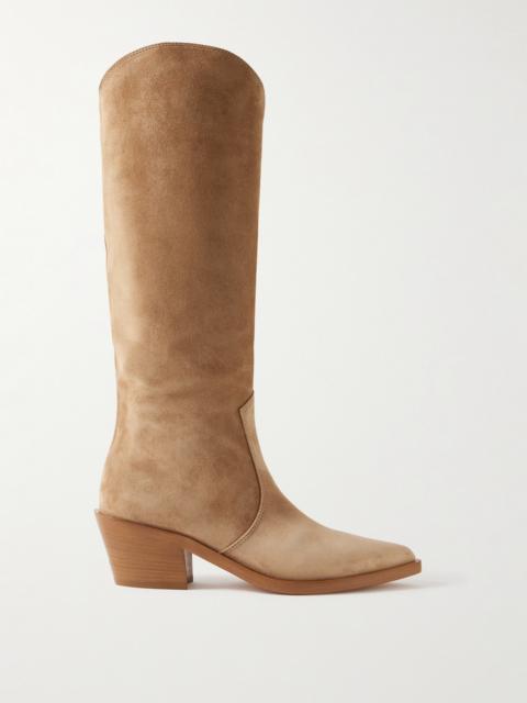 Gianvito Rossi Waylon 45 Suede Knee Boots