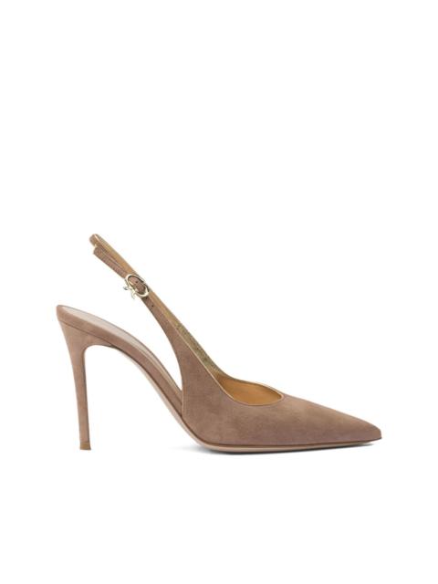 100mm Yves slingback pumps