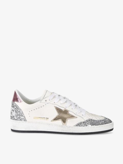 Ballstar Exclusive sequin-embellished leather low-top trainers