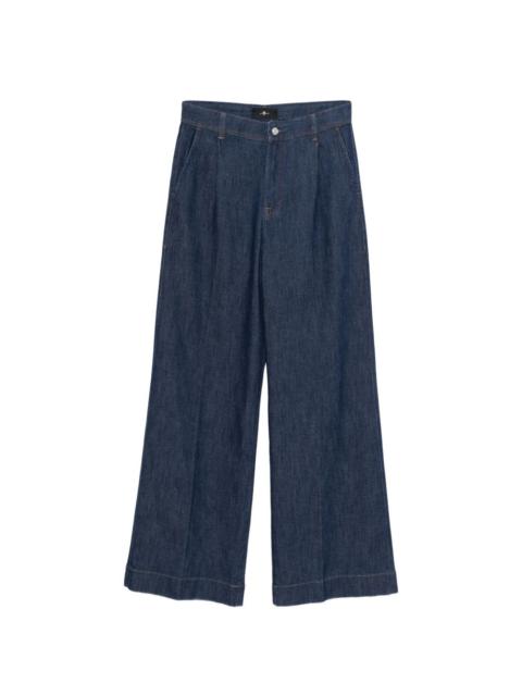 7 For All Mankind pleated jeans