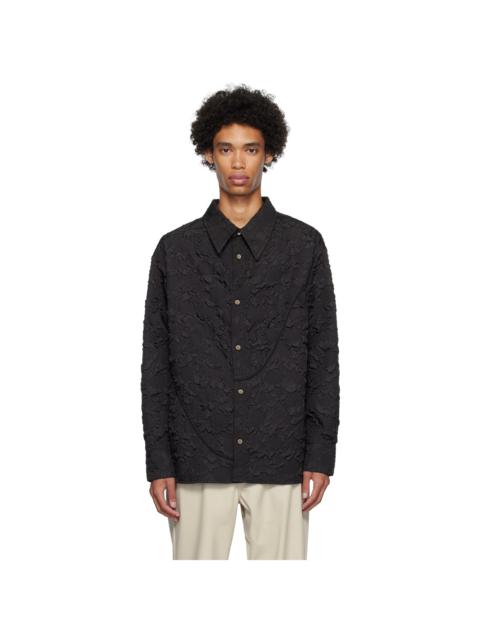 Andersson Bell Black Bubble Flower Shirt