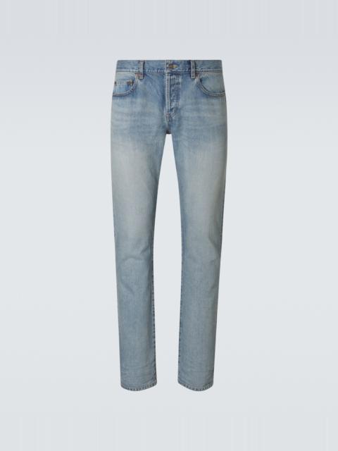 SAINT LAURENT Faded slim jeans