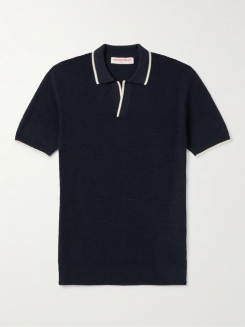 ORLEBAR BROWN Horton Merino Wool Polo Shirt Navy