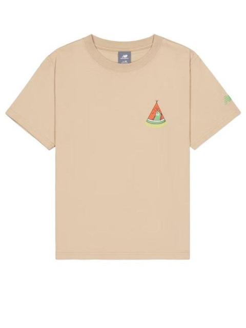 New Balance (WMNS) New Balance Cartoon Short Sleeve T-Shirt 'Pink' AWT41333-INC