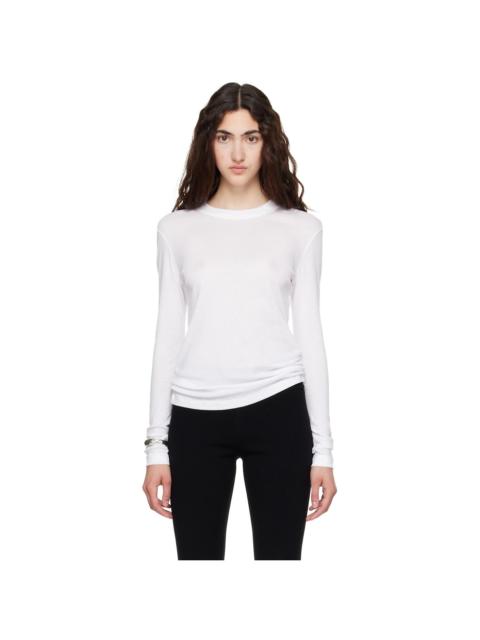 FLORE FLORE White Sophie Longsleeve T-shirt