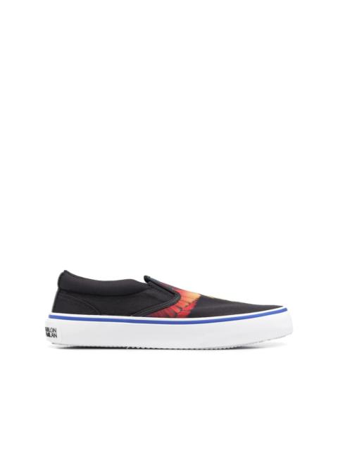 Marcelo Burlon County Of Milan Wings-print slip-on sneakers