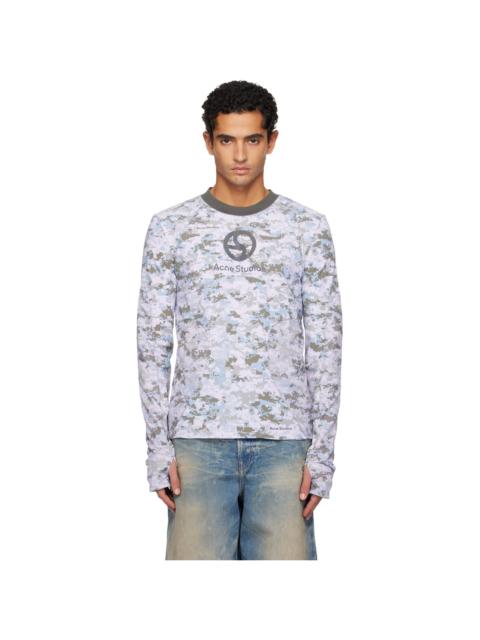 Acne Studios Gray Camouflage T-shirt