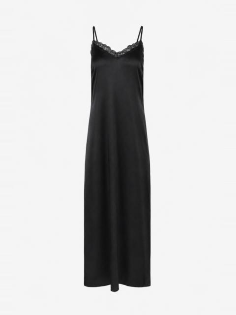 SPRWMN SOPHIE SILK CHARMEUSE MAXI DRESS