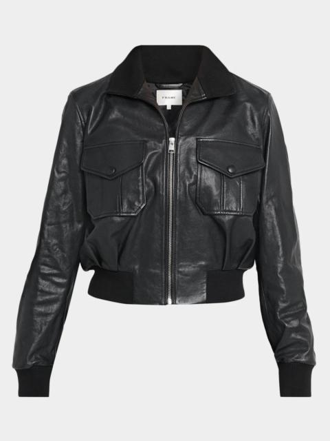 FRAME Ace Leather Jacket