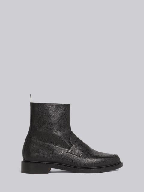 Thom Browne Pebble Grain Leather Penny Loafer Ankle Boot
