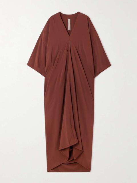 Tommykite draped crepe maxi dress