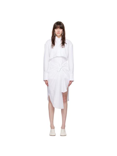 JW Anderson White Knotted Minidress