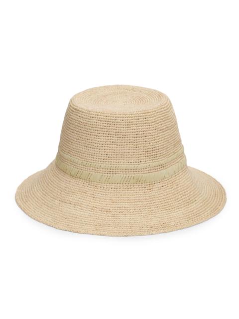 rag & bone Women's Jade Rollable Raffia Bucket Hat - Natural Sage