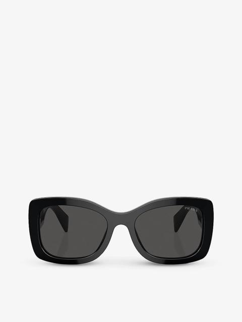 PR A08S oval-frame acetate sunglasses