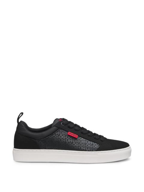 HUGO LOW-TOP TRAINERS WITH MONOGRAM DETAILS