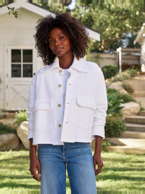 Frank & Eileen Cropped Sweatshirt Utility Jacket