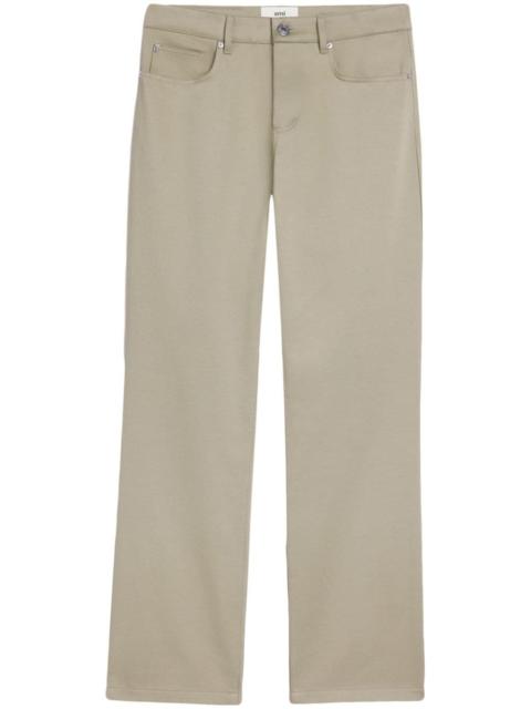 AMI Paris straight-leg cotton trousers