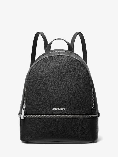 MICHAEL KORS Rhea Medium Pebbled Leather Backpack
