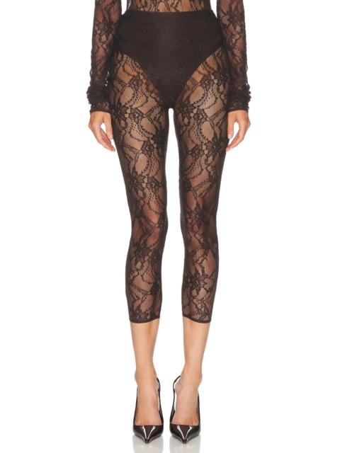 THE ANDAMANE Loli Lace Capri Legging
