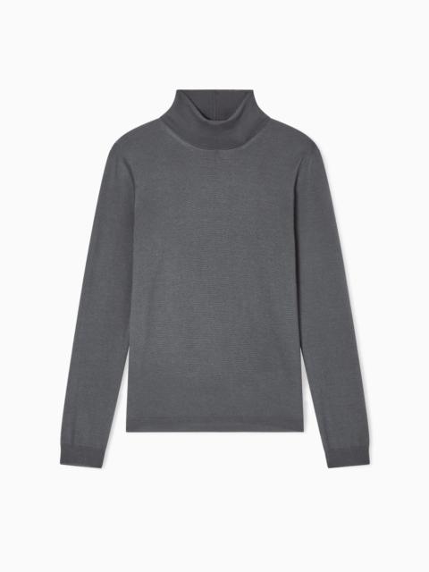 GIORGIO ARMANI CASHMERE MOCK-NECK JUMPER