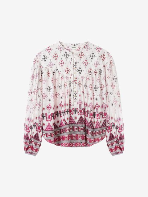 Isabel Marant Étoile SALIKA COTTON AND LUREX TOP