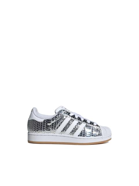 adidas Superstar II lace-up leather sneakers