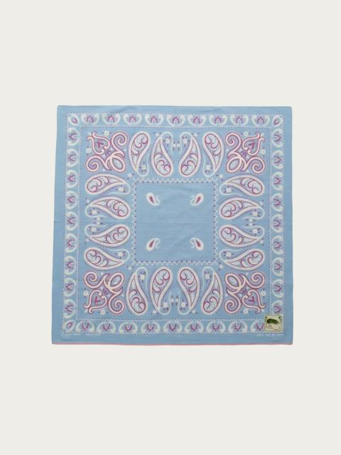 Kapital Fastcolor Selvedge Bandanna (SAMBO Paisely) 30x30 - Sax