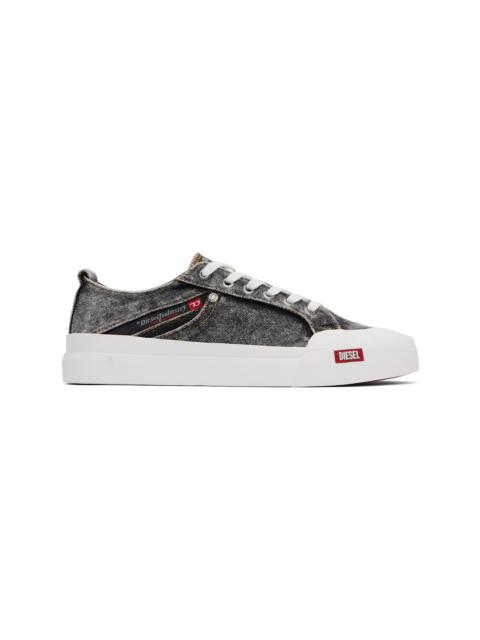 Diesel Gray & White S-Athos Nmd Low Sneakers