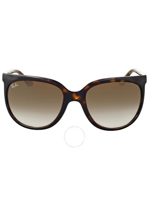 Ray-Ban Ray Ban Cats 1000 Light Brown Gradient Cat Eye Ladies Sunglasses RB4126 710/51 57