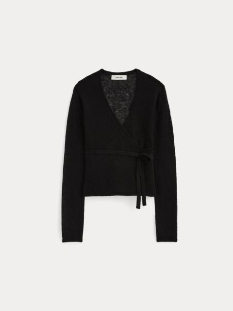 EVERLANE WRAP TOP IN AIR ALPACA