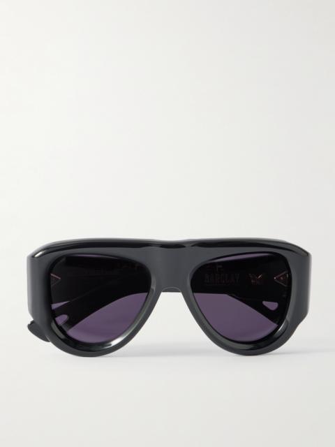 JACQUES MARIE MAGE Barclay Aviator-style Acetate Sunglasses