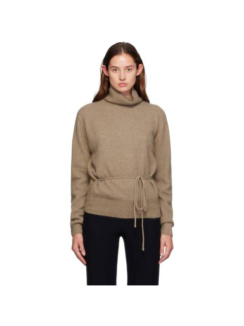 LE17SEPTEMBRE Beige Waist String Turtleneck
