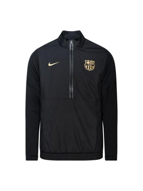 Nike FC Barcelona half zipped top 'Black' CJ6624-010