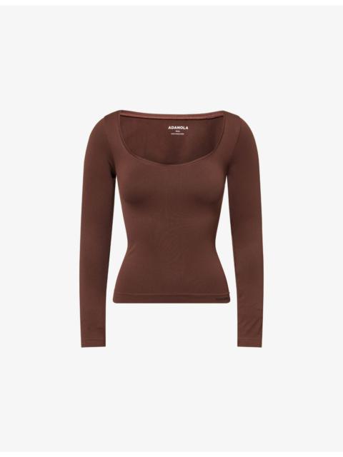 ADANOLA Classic Seamless Long-Sleeve Workout Top
