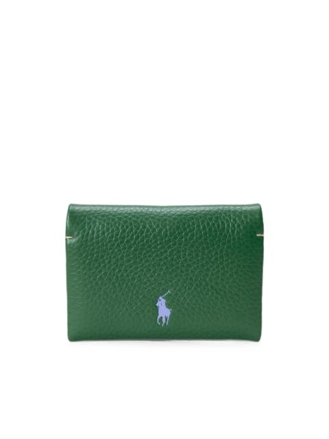 Polo Ralph Lauren pebbled calf leather card case