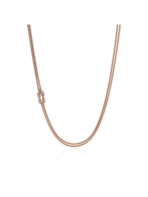 JOHN HARDY Love Knot Necklace, Rose Gold, 3.6MM