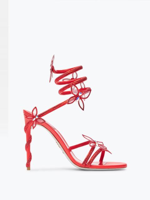 RENE CAOVILLA Margot Red Butterfly Sandal 105