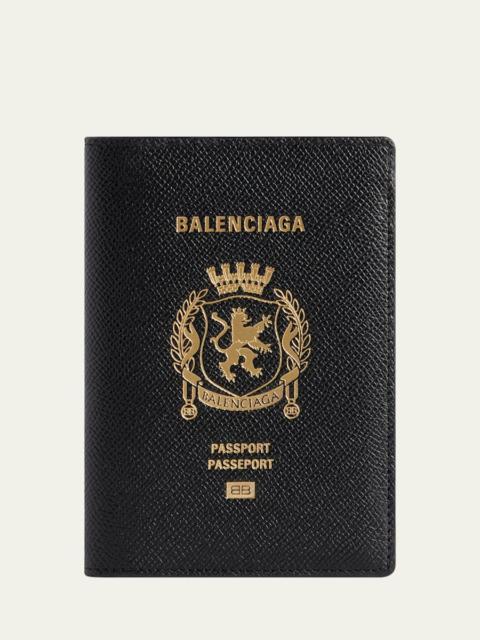 BALENCIAGA Passport Leather Holder