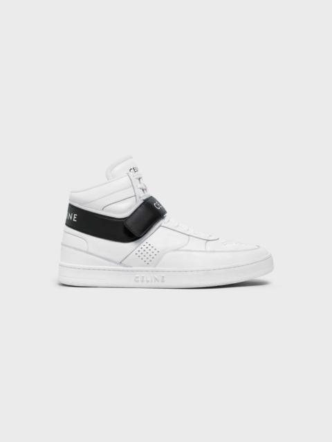 CT-03 HIGH SNEAKER WITH VELCRO in CALFSKIN