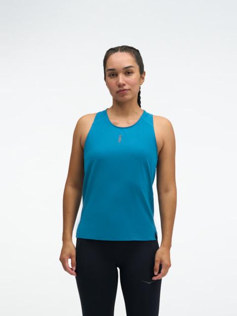 HOKA Women's EveryRun Tank Top in Night Glow Blue