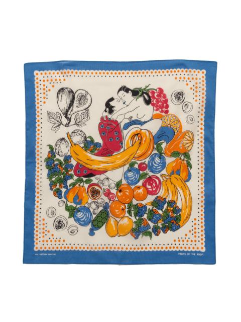 Kapital COLOR BANDANA (FRUIT SHUNGA) BLUE