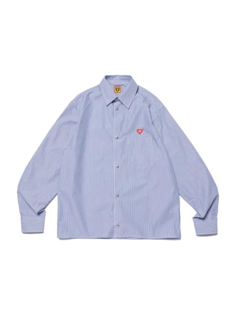 Human Made Human Made Snap Button L/S Shirt Blue