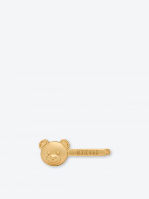 Moschino Teddy Bear Hair Accessories Gold | wananluxury