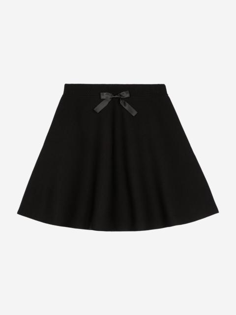 The Kooples SHORT BLACK MESH SKIRT