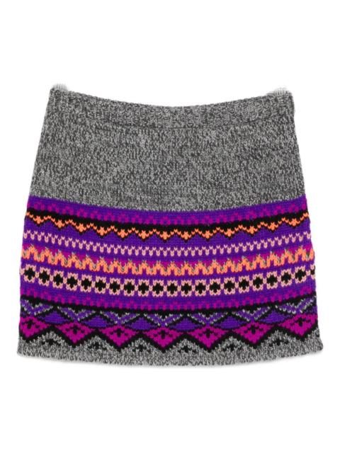ANNA SUI geometric-pattern mini skirt