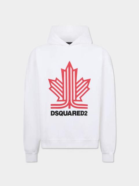 DSQUARED2 SKI LEAF RELAX FIT HOODIE