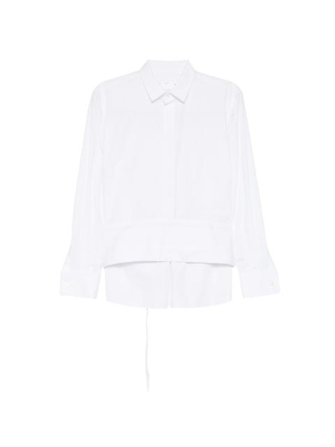sacai cotton poplin shirt