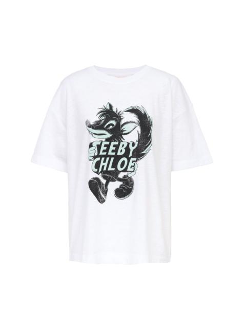 See by Chloé PRINTED FLAMÉ T-SHIRT