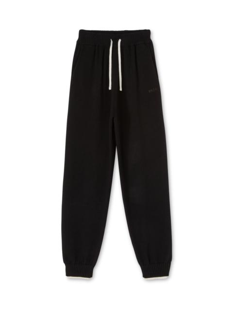 MSGM MSGM trousers in "Embroidery Cachemire blend knit" fabric